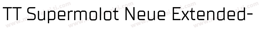 TT Supermolot Neue Extended字体转换